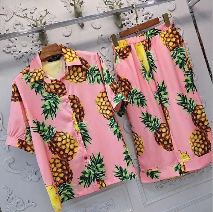 Women's Silky Pattern Pajama Sets Sleep Suit | Женская одежда