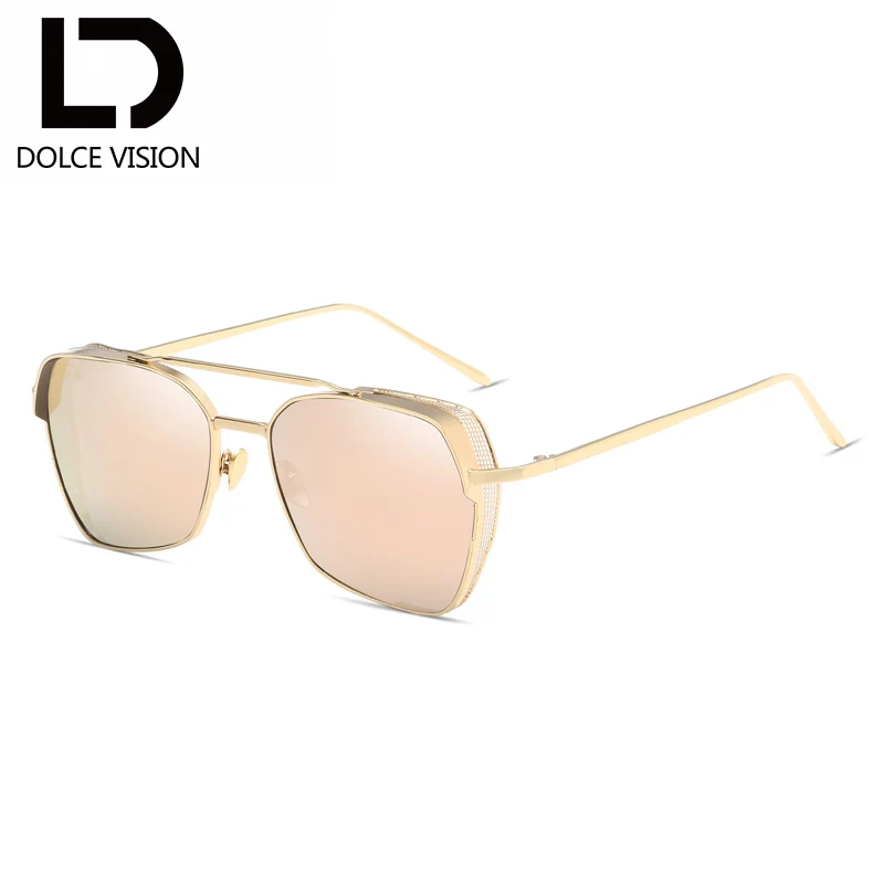 Мужские и женские солнцезащитные очки в оправе из сплава dolce&vision роскошные