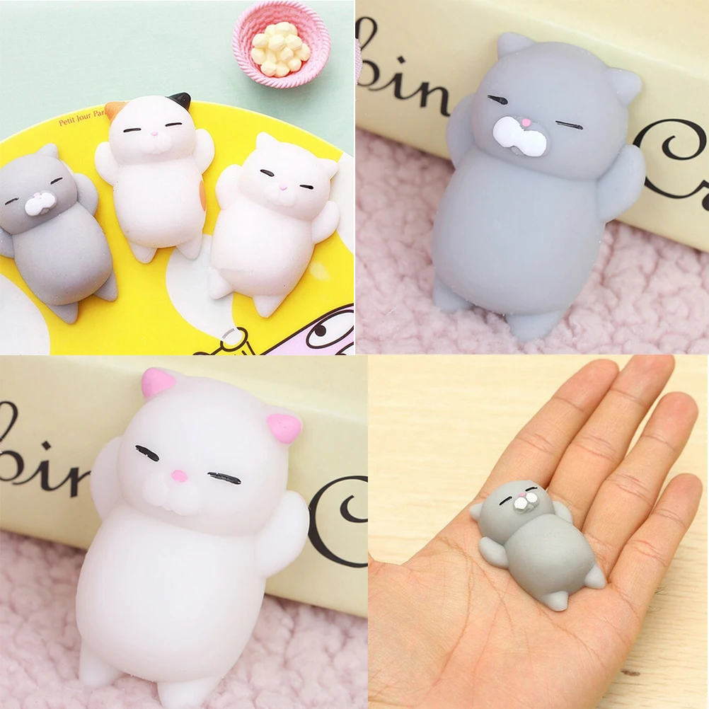 New Design Kawaii Squishy Lazy Cat Bread Puppy Dog Pussy Cotton Candy Slow Rising Phone Strap &amp Bag Accessories Kids Toy | Багаж и