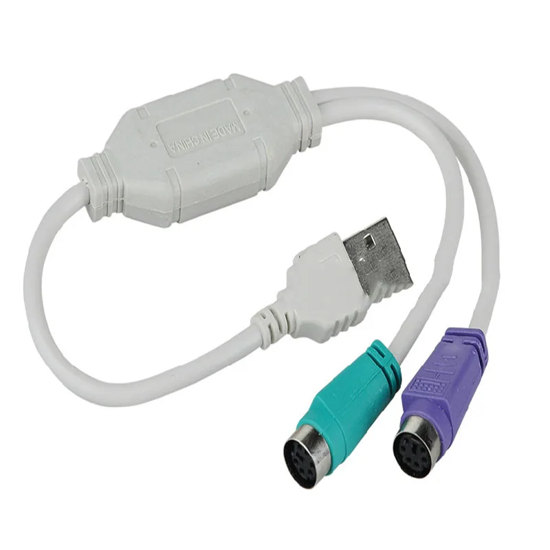 USB для PS2 Кабель-адаптер с круглой головкой мышь клавиатура Интерфейс конвертер
