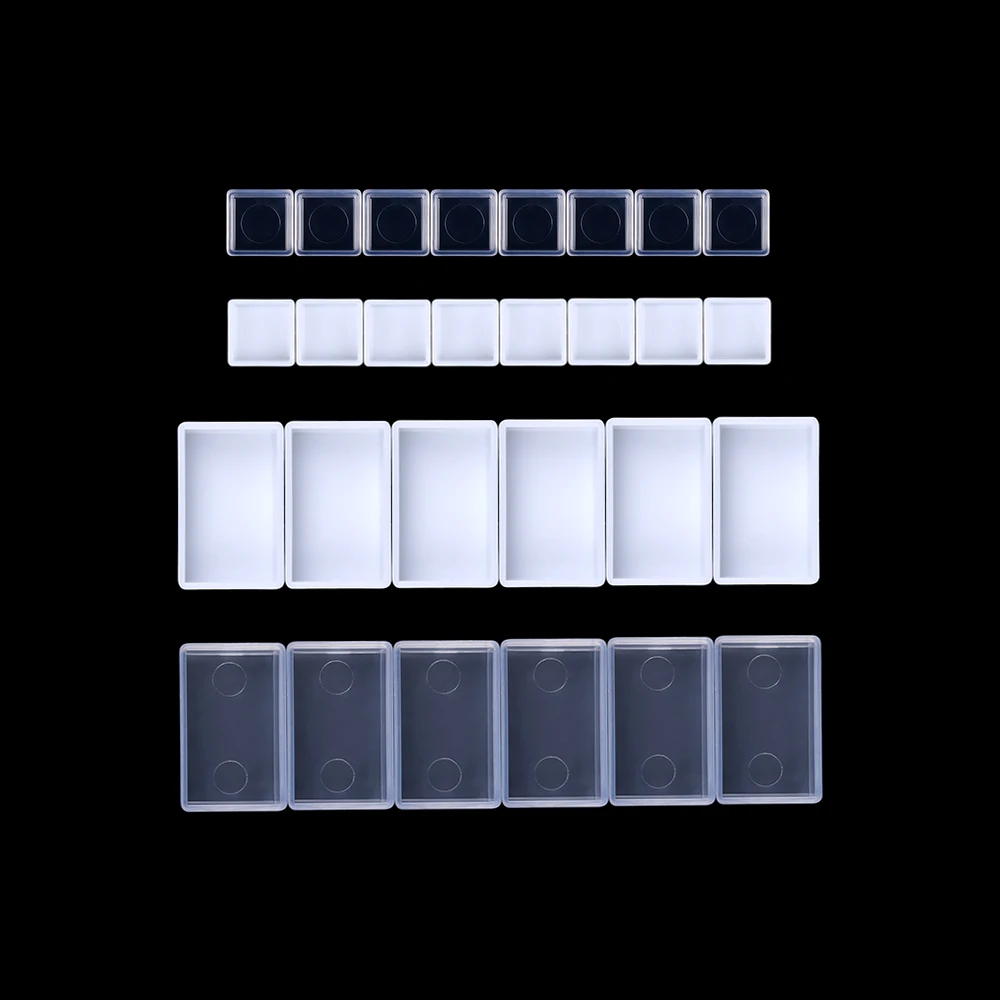 

0.5/3.2ML Watercolor Storage Box Artists Empty Watercolor Paint Pans Painters Pigment Box Paint Case Art Palette Supplies