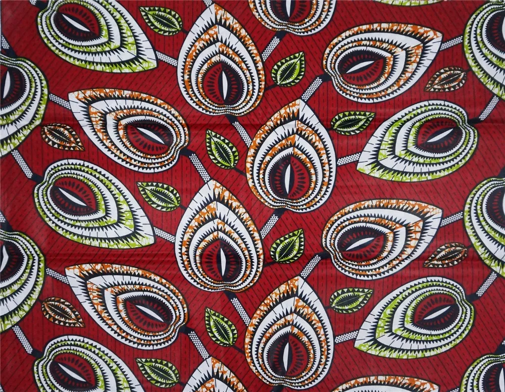 Восковая ткань воск tissu africain Анкара Ткань 6 ярдов Высококачественная вощеная с