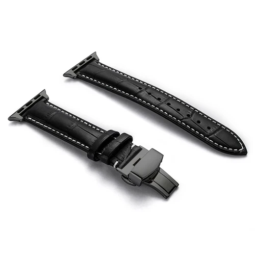 6 Ремешок из натуральной кожи для Apple watch 4, 3, 42 мм, 38, 44, 40 мм, аксессуары iwatch, браслет с бабочкой - Цвет ремешка: 6