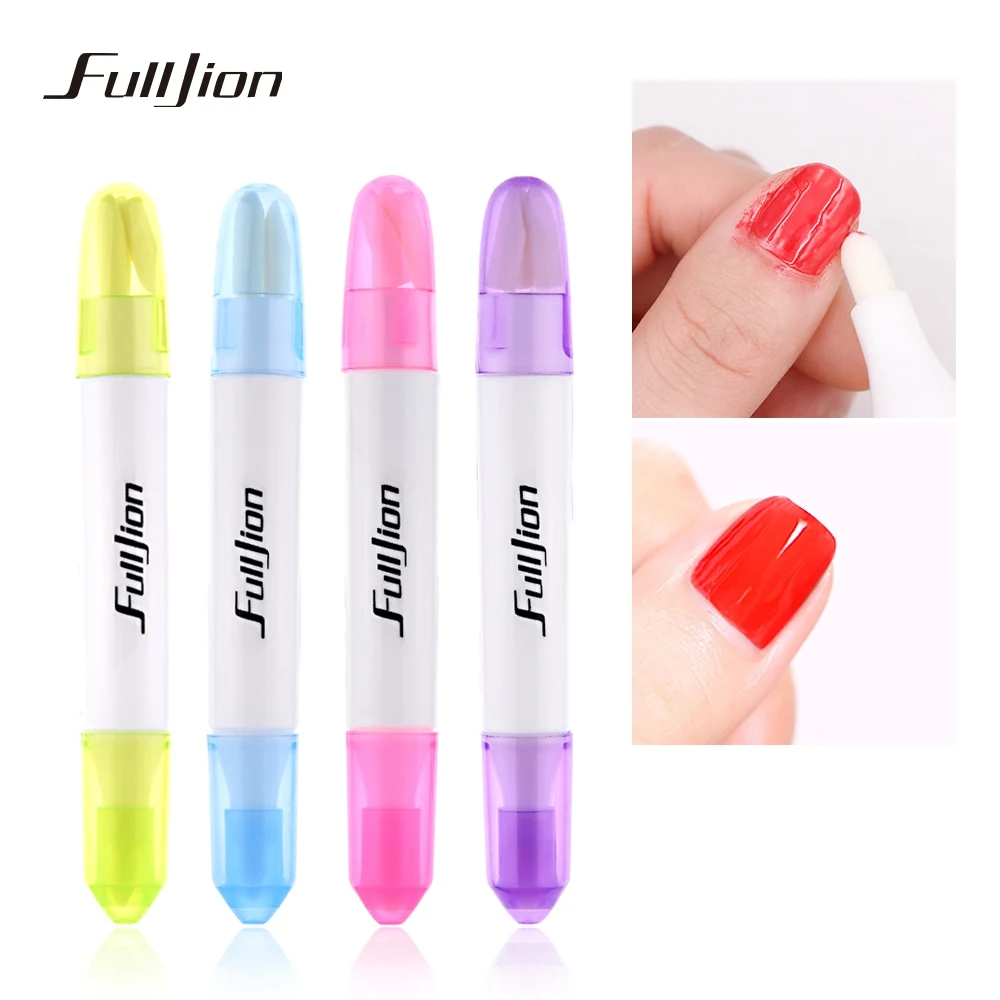 Fulljion 1 шт. ручки для снятия лака + 3 насадки маникюра очиститель ногтей Корректор