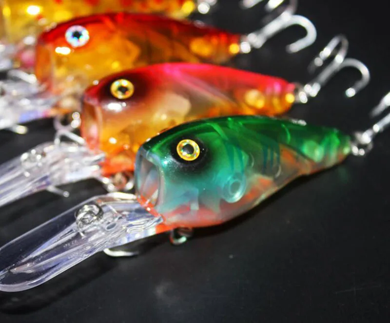 1 шт. большой рот Popper Рыбная приманка с живота светящиеся колеса воблер свимбейт