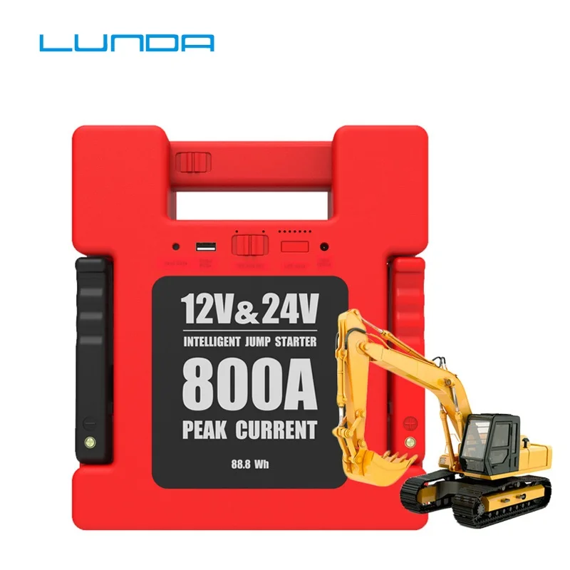Чехлы LUNDA защищают 800A пик 12/24V пусковое устройство Батарея усилитель Мощность пакет(все газа или до 6L дизельный двигатель