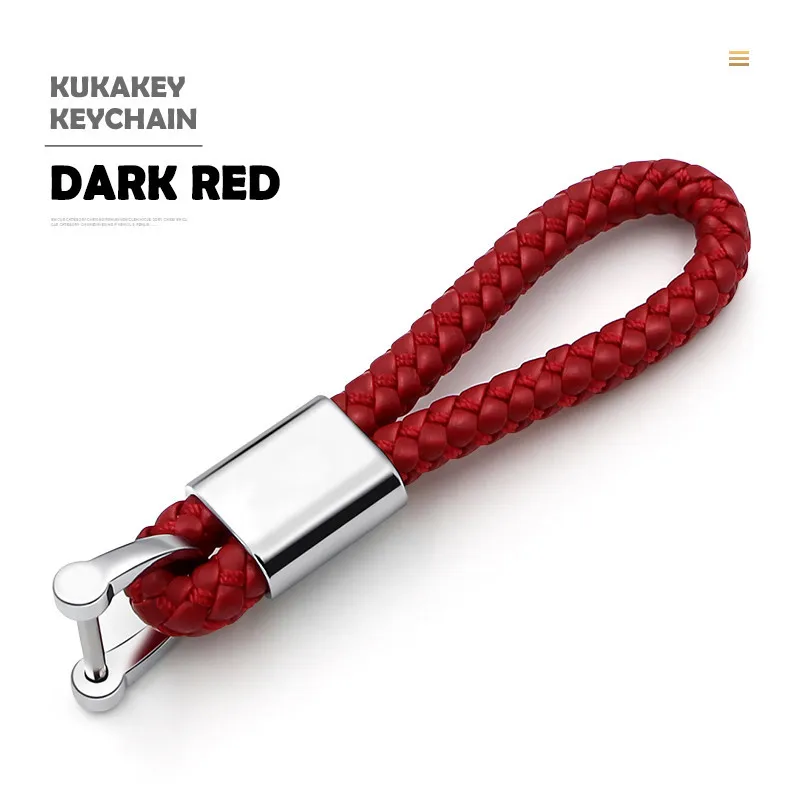 KUKAKEY автомобильный брелок для ключей для Mitsubishi ASX Lancer MG Mazerati Mazda, брелок для ключей, брелок для ключей, запчасти для авто, Стайлинг автомобиля - Название цвета: Dark Red