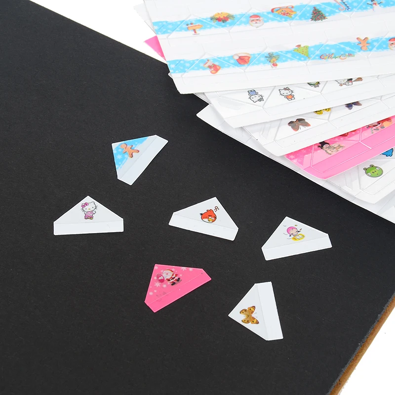 264 шт Мультяшные угловые наклейки красочные милые девушки бабочки DIY Фото