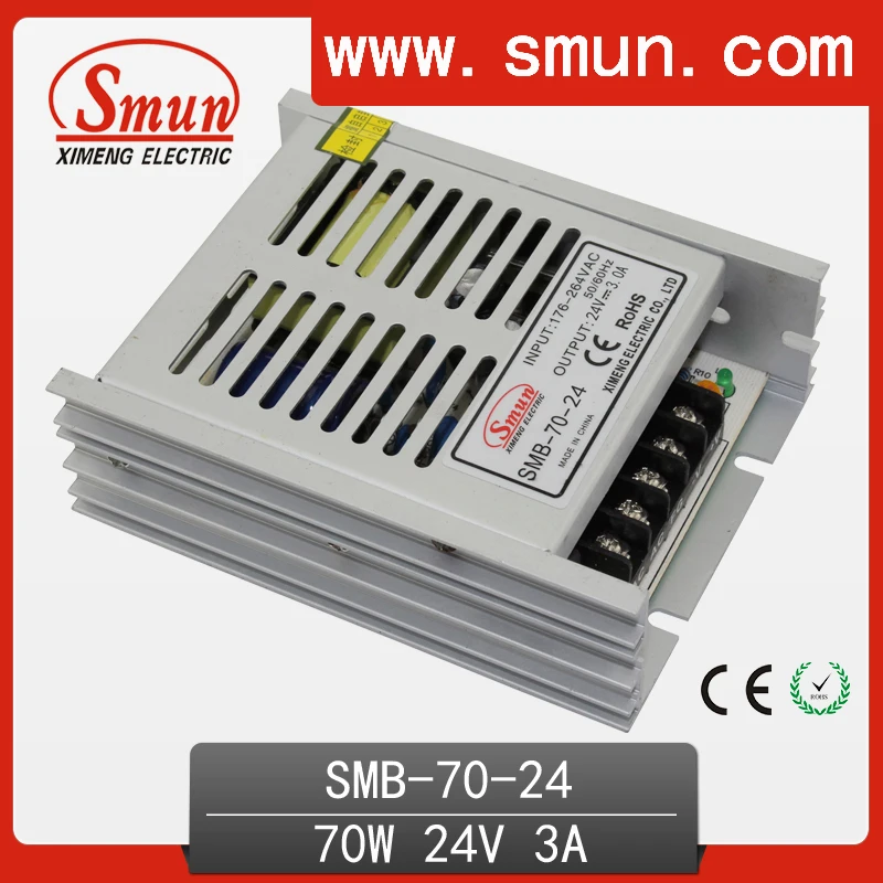 SMUN SMB 70 24 Вт ультратонкий источник питания с одним выходом и переключением режима