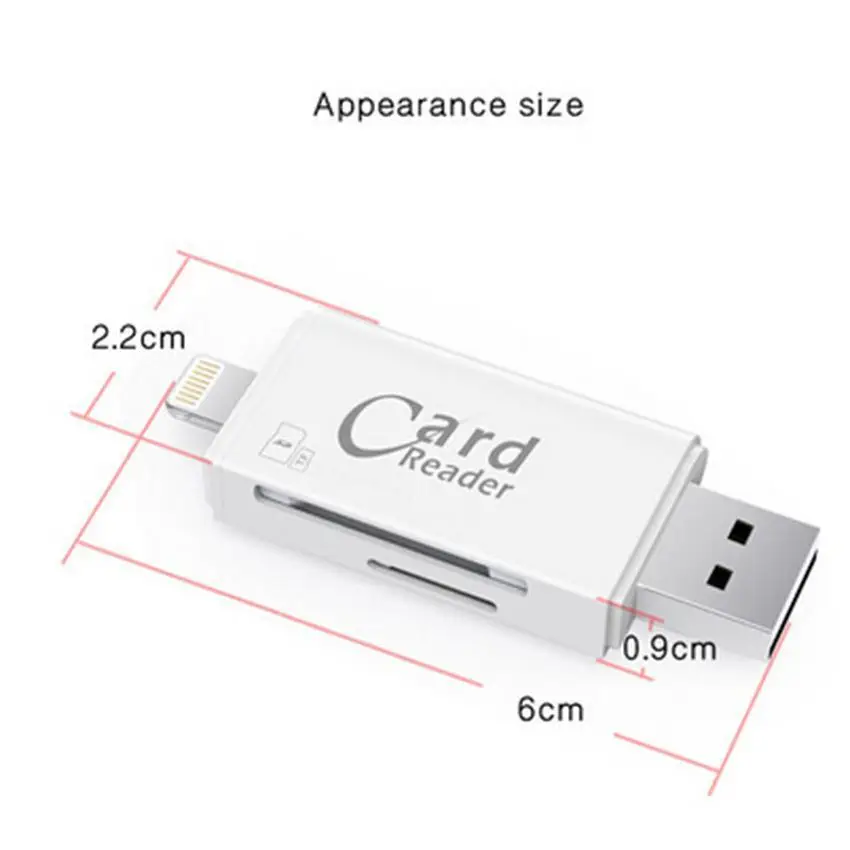 USB iFlash Drive Stick SD/TF устройство для чтения карт памяти ipad iPhone X 11 5 6 7 Plus|memory card reader