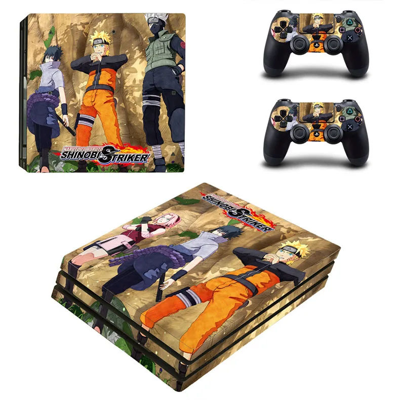 YSP4P-2502 Наруто PS 4 Pro Кожа PS4 Pro стикер s Play станция 4 Pro Наклейка для sony Playstation 4 Pro консоль и два контроллера - Цвет: YSP4P-2502