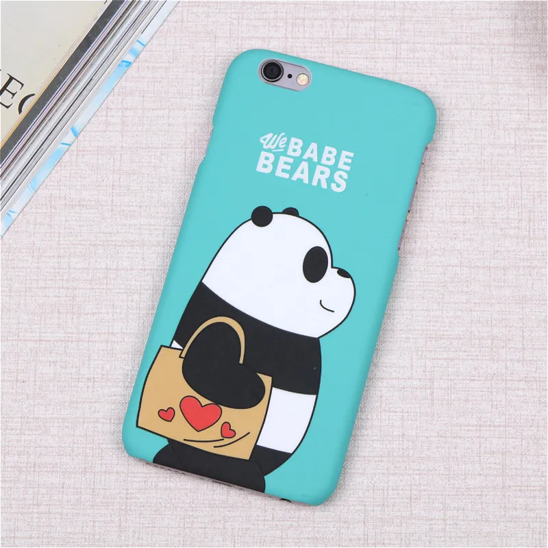 Горячие милый мультфильм жесткий матового пластика Coque крышка для iPhone 6 6S плюс