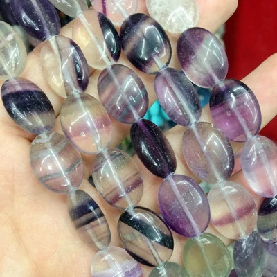 fluorite Разноцветные каменные бусины, цинковый сплав, Плоская овальная форма, буфами на рукавах гладкая Форма 13x18 мм для DIY расходных материалов для изготовления ювелирных изделий из сердолика тигровый глаз говлита и т. д - Цвет: fluorite