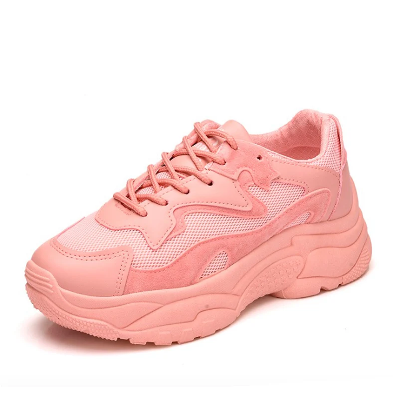 Женская Повседневная обувь 2018 осенние женские кроссовки модные дышащие сетчатые