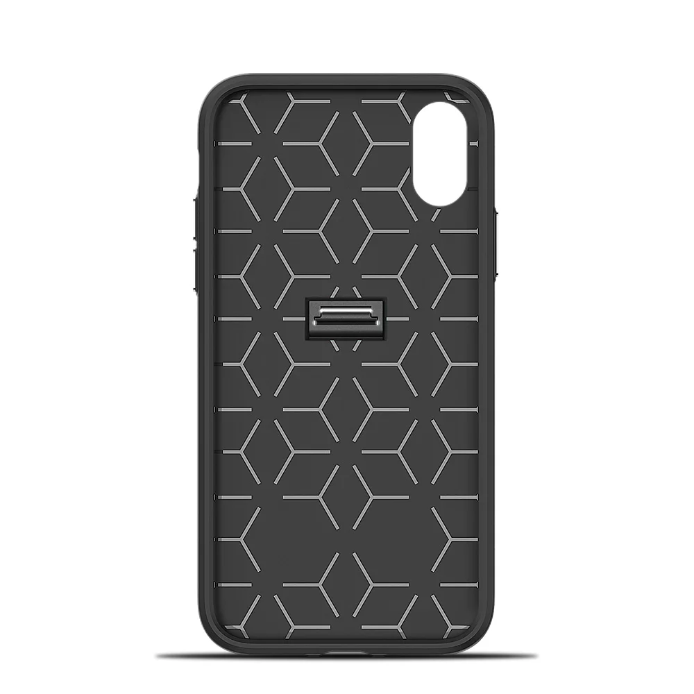 Сверхпрочный пластиковый бронированный чехол для iPhone 5 5S 6 6S 7 8 Plus X Xs с подставкой
