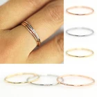 Женские тонкие кольца один два три камня Изящные Свадебные обручальные минималистичные кольца для женщин ювелирные изделия аксессуары