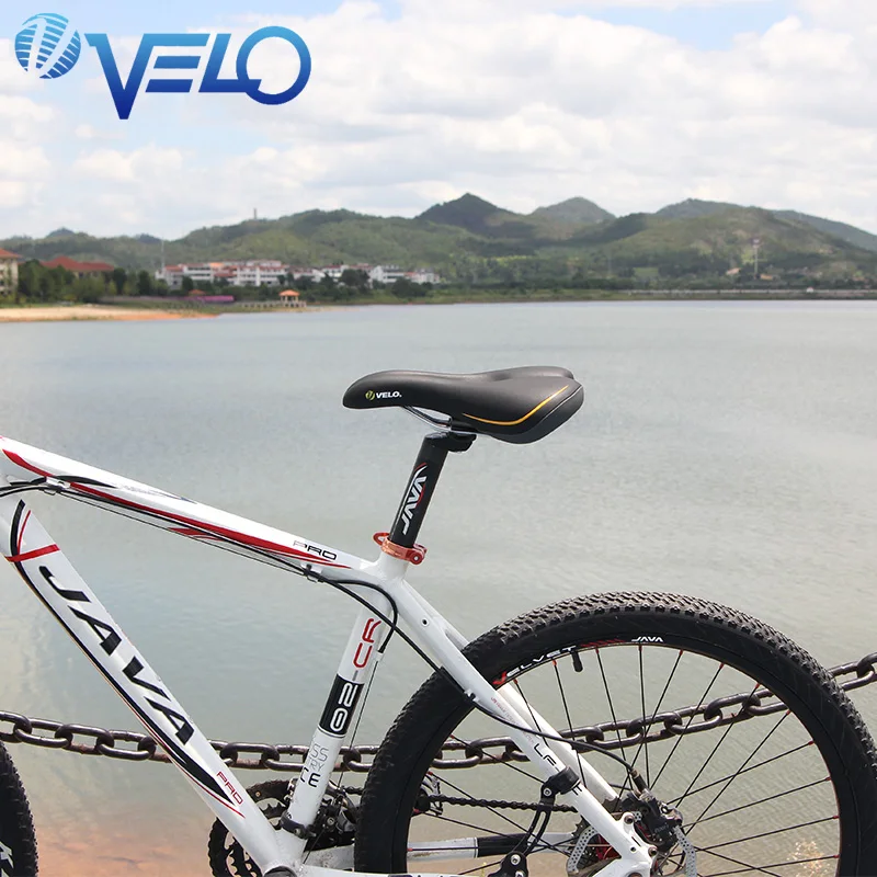 Вело велосипедное седло Mtb широкое комфортное мягкое сиденье для велосипеда