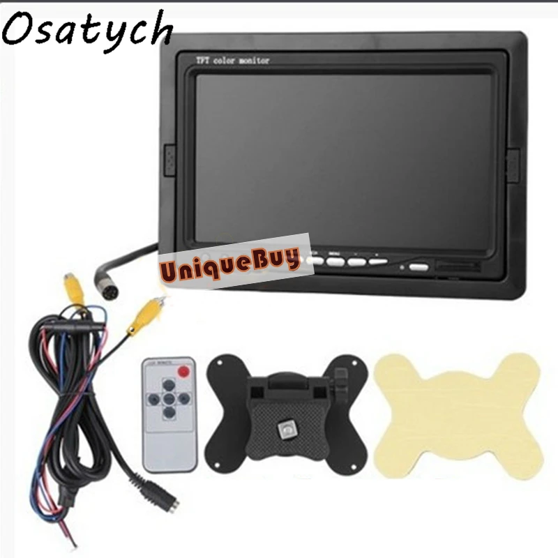 7inch Car LCD Monitor Two-way Reversing Image DVD Car Screen Display Monitor
