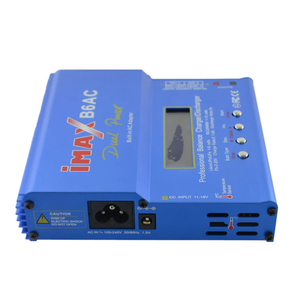 Встроенная Мощность 80 Вт IMAX B6AC RC зарядное устройство Lipo/li ion/LiFe/NiMh батарея