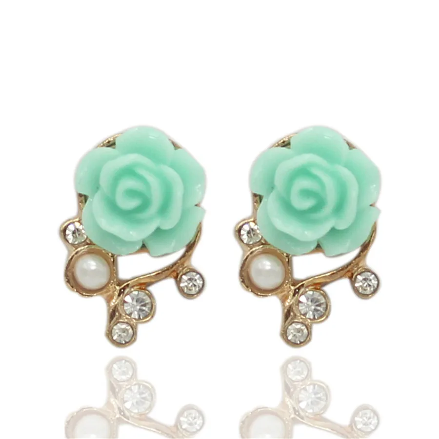 Женские серьги гвоздики в виде цветка ADOLPH модные аксессуары из смолы Ювелирное