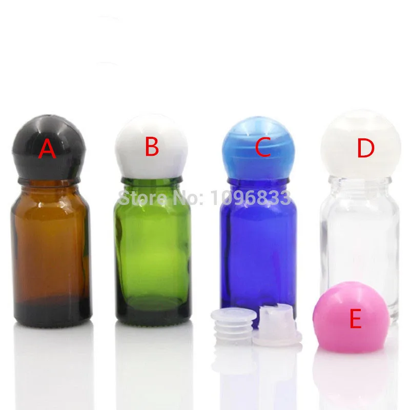

10ML Essence Bottles Sample Sack Packaging Vial Colorful Cap Emulsion Vial Refillable Bottle Cosmetic Containers Bottle 50Pcs