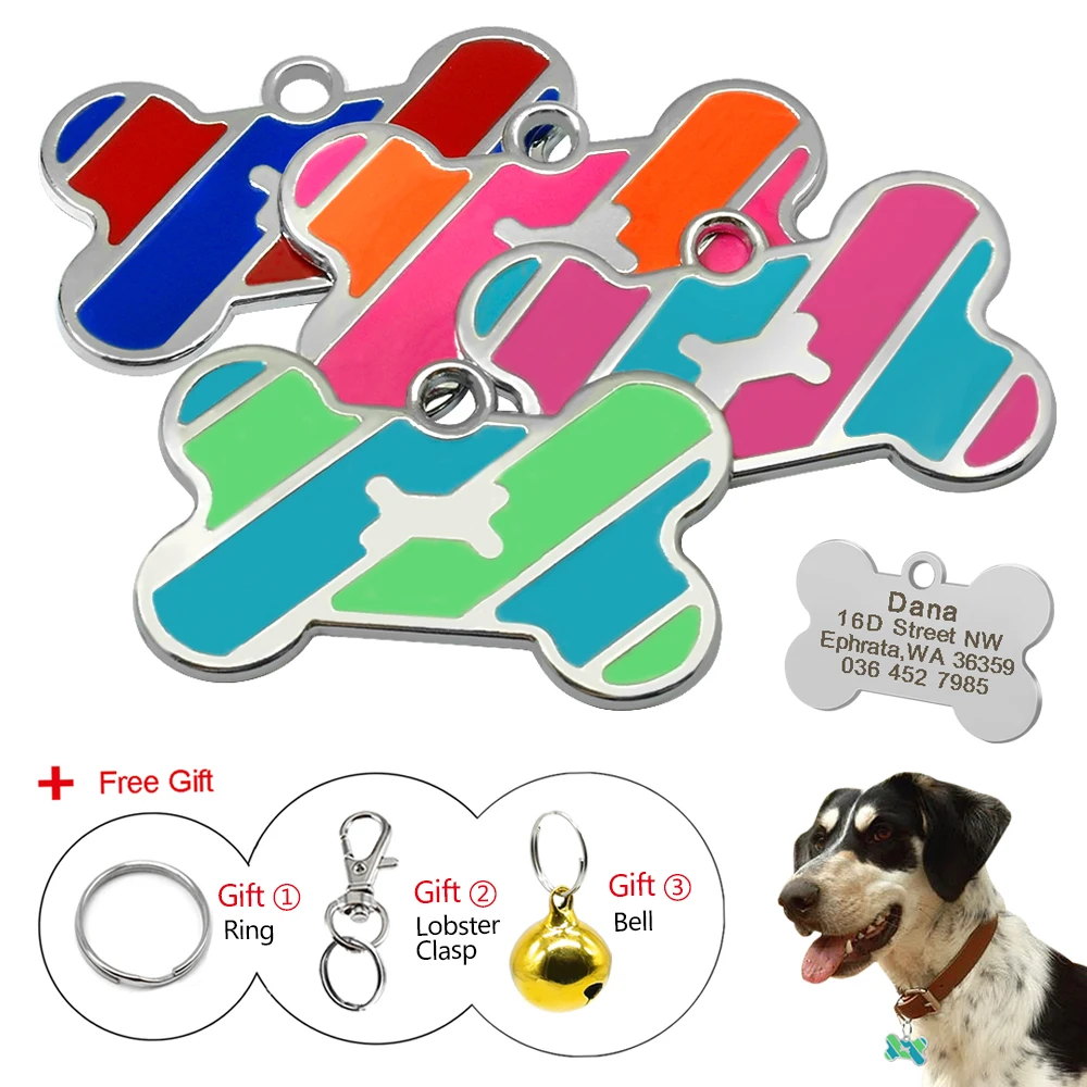 Новые идентификационные Жетоны для собак Персонализированные домашних питомцев