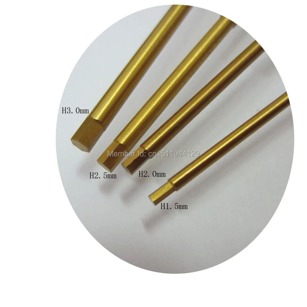 3Pcs RC tools Titanium Nitride TiNi Hex Screw Driver1.5/2.0/2.5/3.0mm Tip Replacement Shaft leght 98MM | Игрушки и хобби