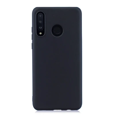 Резиновый ТПУ силиконовый чехол для huawei P30 P 30 Pro карамельный цвет Мягкий ТПУ задний Чехол для Coque huawei P30 Lite huawei P 30 Lite чехол - Цвет: Black