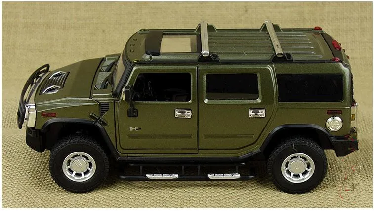 1:24 модель автомобиля Hummer H2 модели автомобилей из сплава высокая джипа