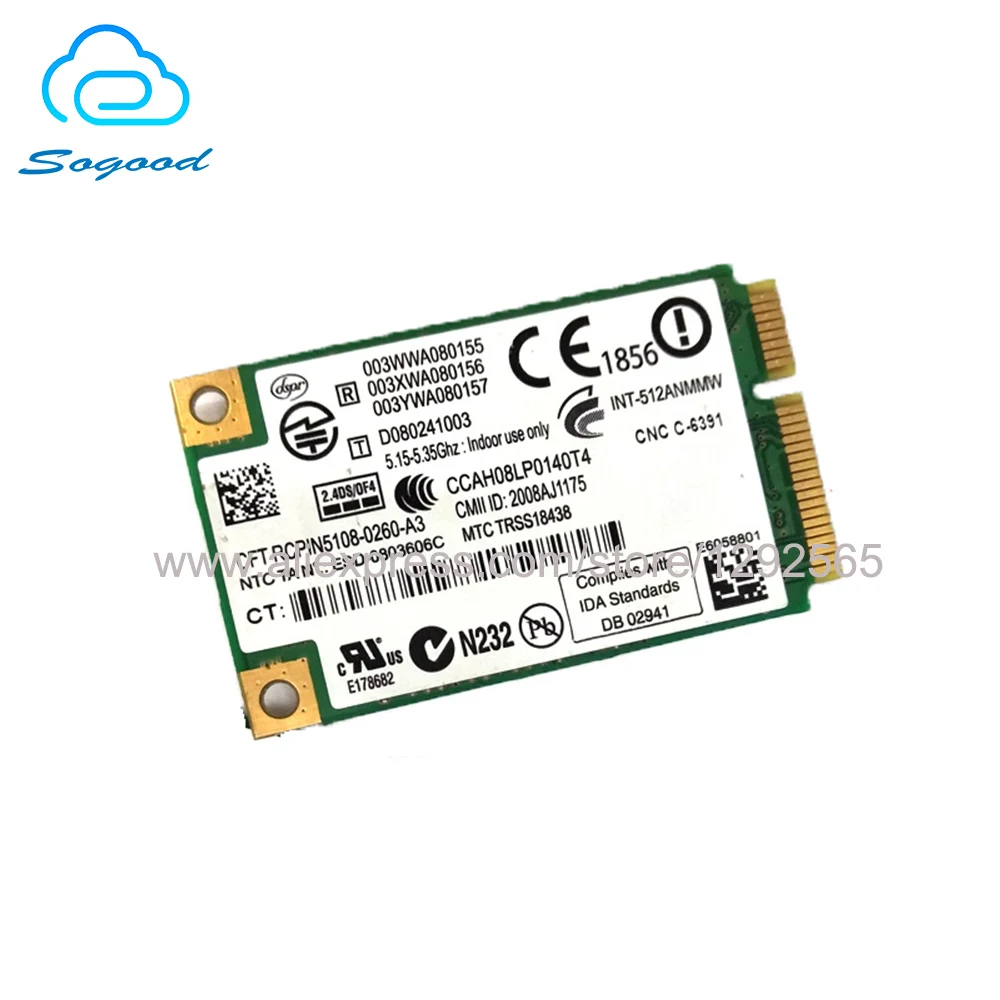 Сетевая карта для Intel Wi Fi Link 5100 512 MMW 300 Мбит/с Mini PCI E 2 4G и 802 11 abgn Lenovo G450L G430A Y450 Y430 FRU