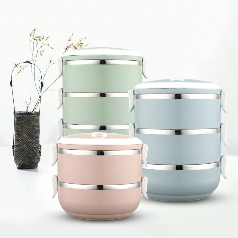 Ланч бокс Tiffin из нержавеющей стали Bento комбинированный контейнер для