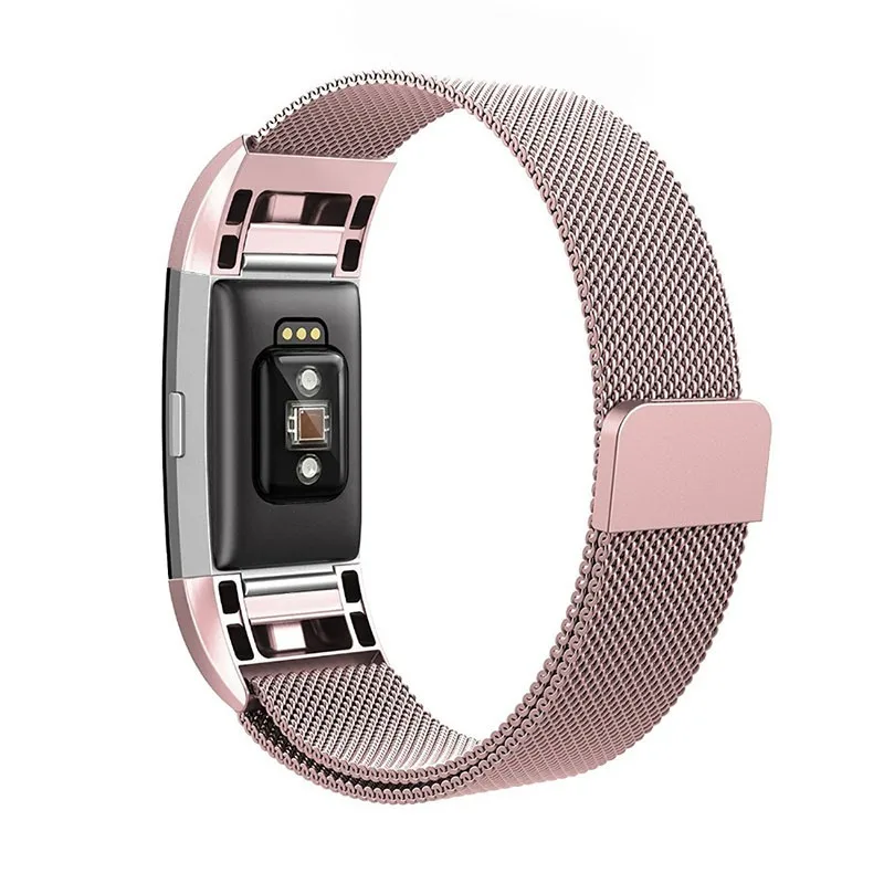 Аксессуары для часов ремешок из нержавеющей стали миланских лент fitbit Charge 2