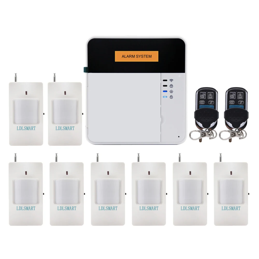 CE PIR датчик движения ЖК дисплей безопасности GSM сигнализация с приложением|system