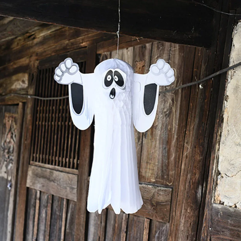 2 размера забавная мультяшная бумага подвесная привидение складная вешалка для