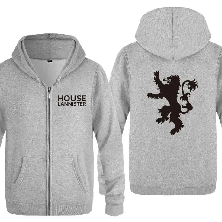 Для мужчин с капюшоном Игра престолов House Lannister Толстовки принтом хлопковая
