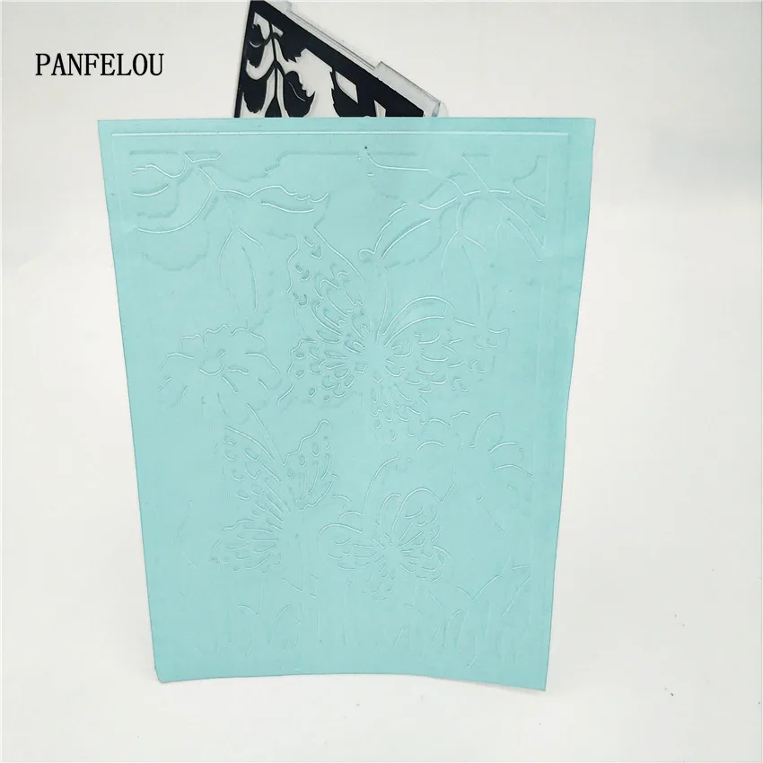 PANFELOU Easter Lace butterflies Embossing folders Plastic For Scrapbooking DIY Template Fondant Cake Photo Album Card Making | Дом и сад