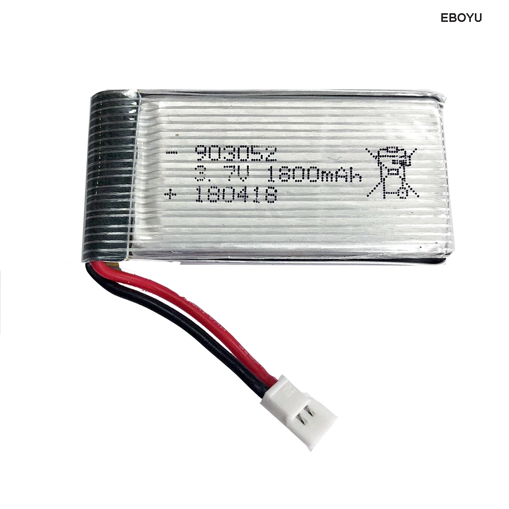 Аккумуляторная батарея EBOYU 3 7 V 1800mAh Li po для XKY KY101S S28 и других радиоуправляемых