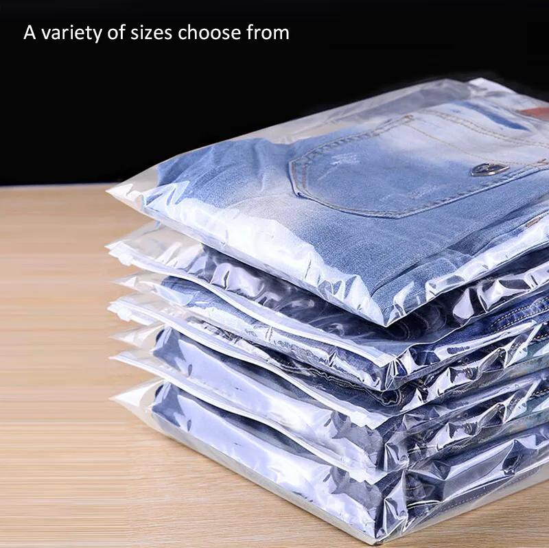 100 шт. прозрачные пакеты на молнии для одежды|bag bag|bag packbag transparent |