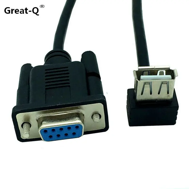 Кабель переходник Great Q 5 шт. RS232 DB9 мама USB 2 0 A последовательный кабель адаптер