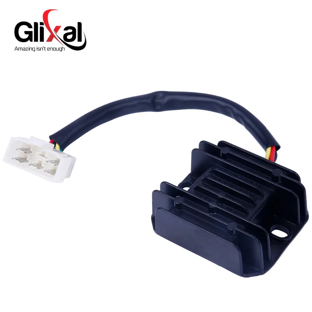 Регулятор напряжения Glixal GY6 125cc 150cc 152QMI 15QMJ Скутер мопед ATV Go-Kart (1 вилка 5 проводов) |