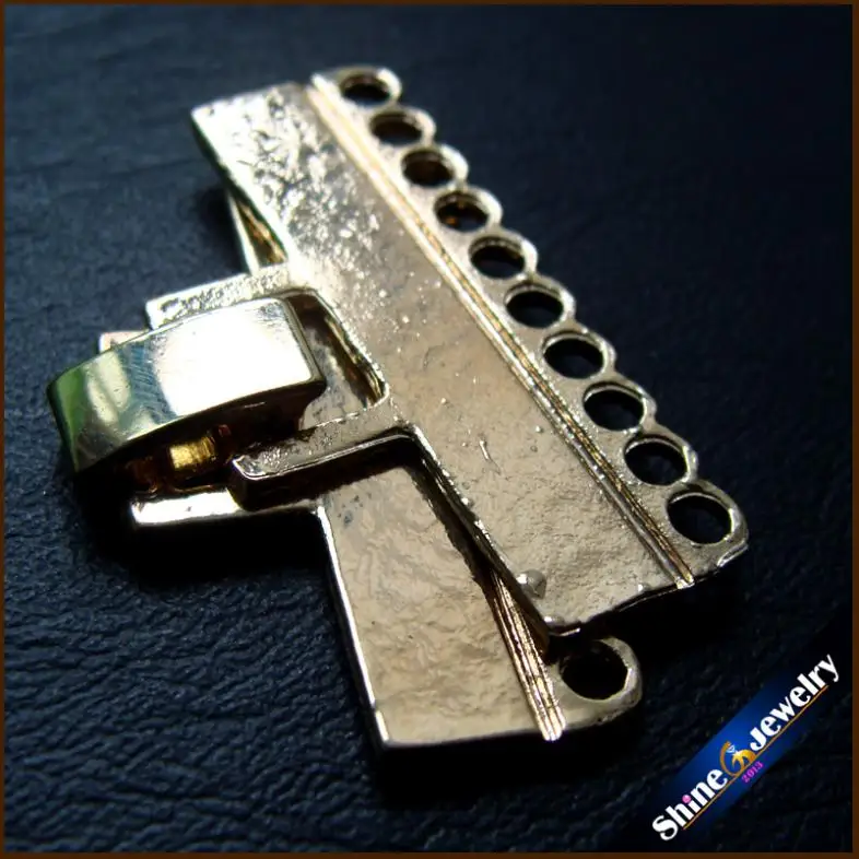 Оптовая продажа 10 струн жемчужные бусины застежка для ожерелья ювелирные