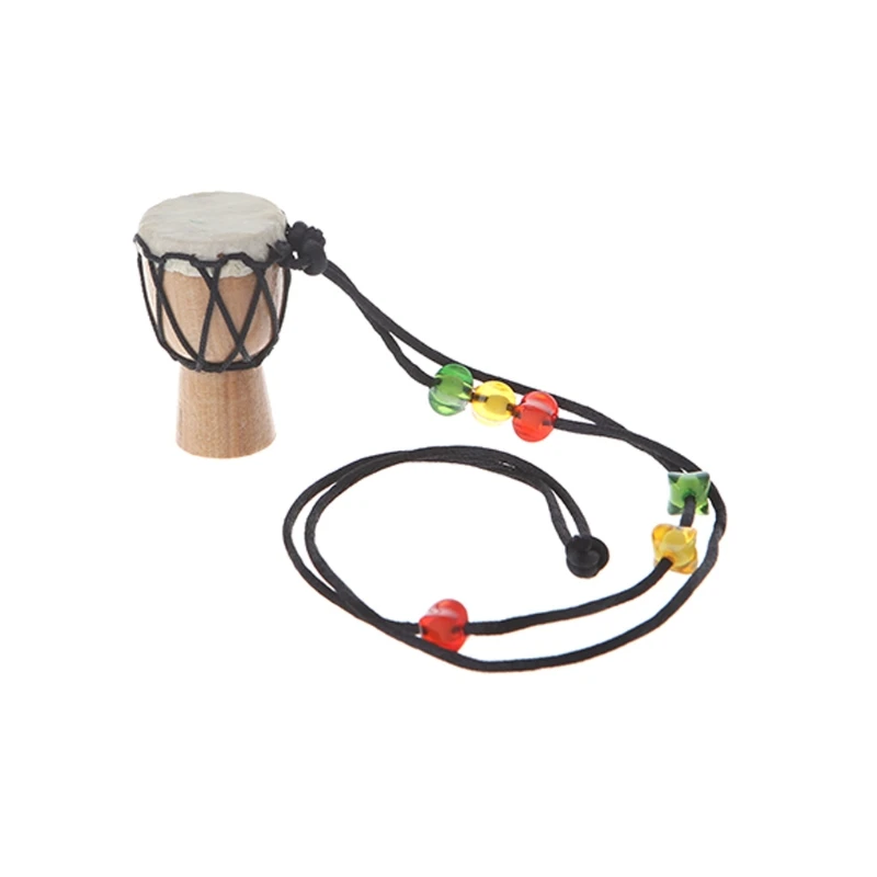 Классический WoodenJambe барабанщик мини Djembe перкуссия Африканский ручной барабан Бонго подарок - Цвет: 3