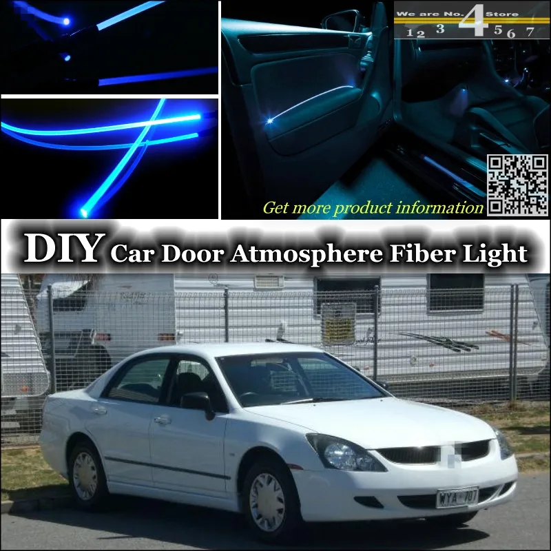 

interior Ambient Light Tuning Atmosphere Fiber Optic Band Lights For Mitsubishi Magna Inside Door Panel illumination Tuning