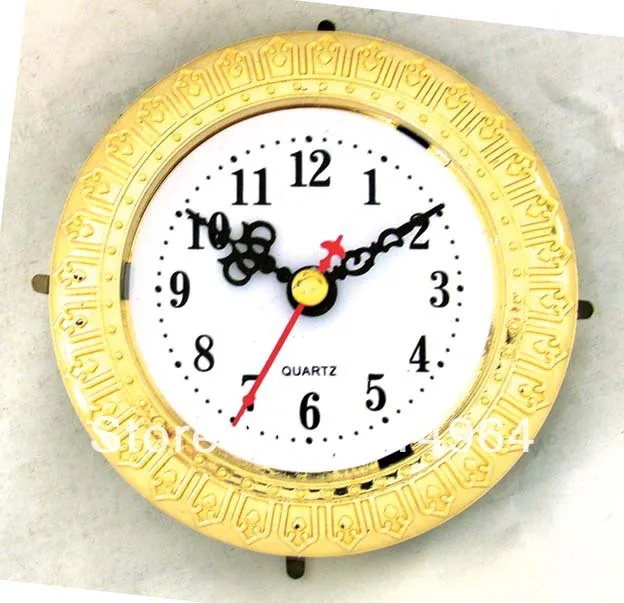 

Insert clock clock head 81mm(17A) clock parts Arabic number decorative gold border 5pcs/lot Free shipping,