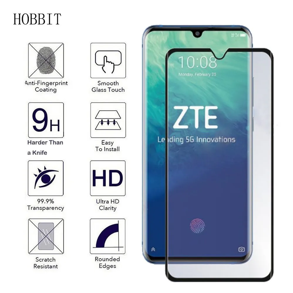 3D закаленное стекло для zte Axon 10 pro 10Pro полноэкранная Защитная пленка Pro 5G |