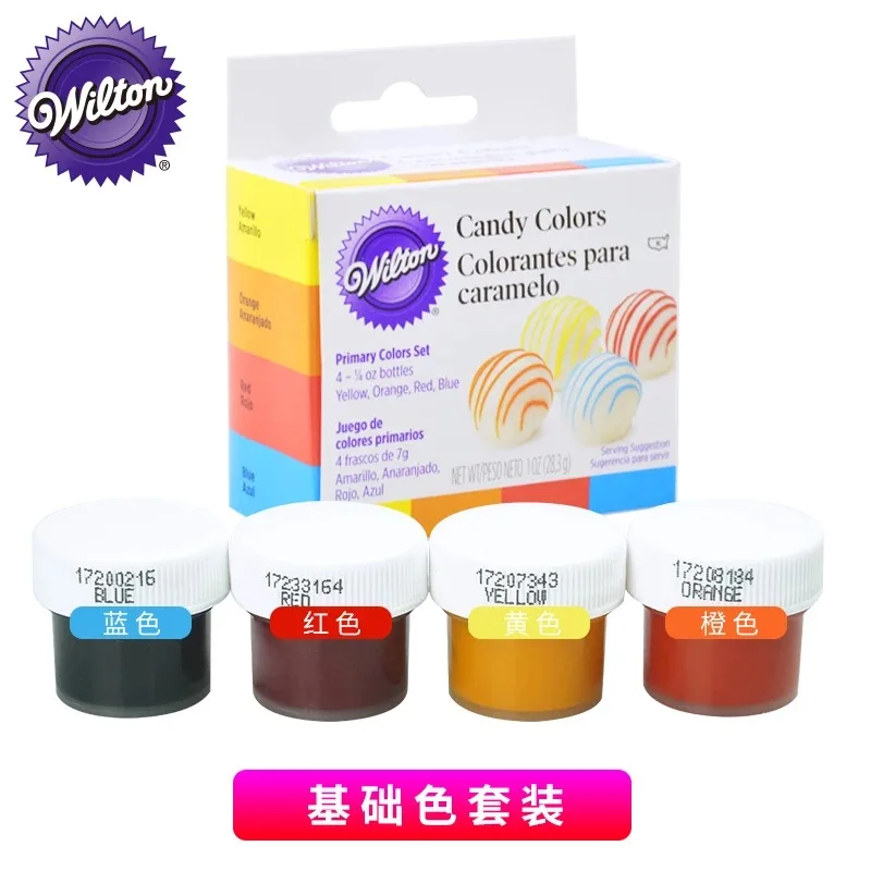4 цвета набор Wilton Candy выпечка съедобная еда цвет ing для масла, шоколада, конфеты и многое другое 28,3 г за цвет