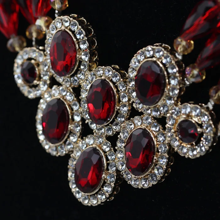 Бордовые бусины в форме капли винные африканские кристальная стразы кулон