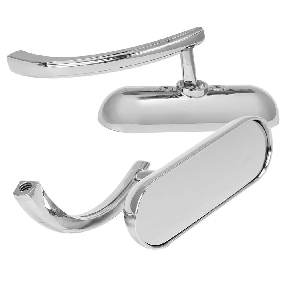 Cafe Racer Mini Oval Rearview Mirror Retro Motor Rear View End Side Mirrors Fit For Harley Dyna Street Glide Sportster | Автомобили и