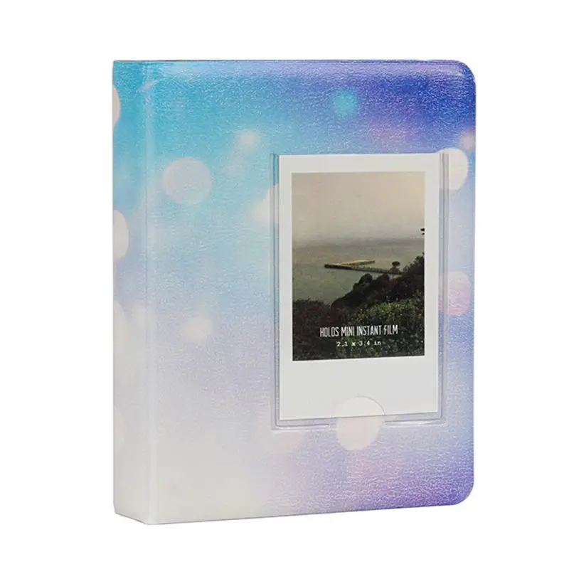 LBL 64 кармана 3 дюймов звездное небо фотоальбом для Fujifilm Instax Mini films 9 8 7s 90 70 25 имя держатель для карт - Цвет: LBL