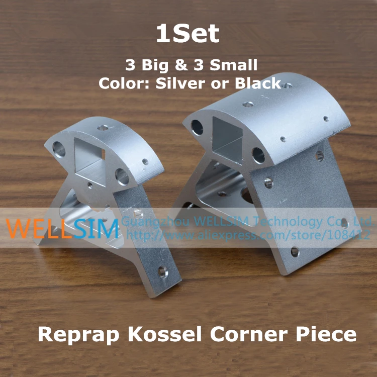 1 компл.. Reprap Kossel цельнометаллический алюминиевый угловой кусок рамы